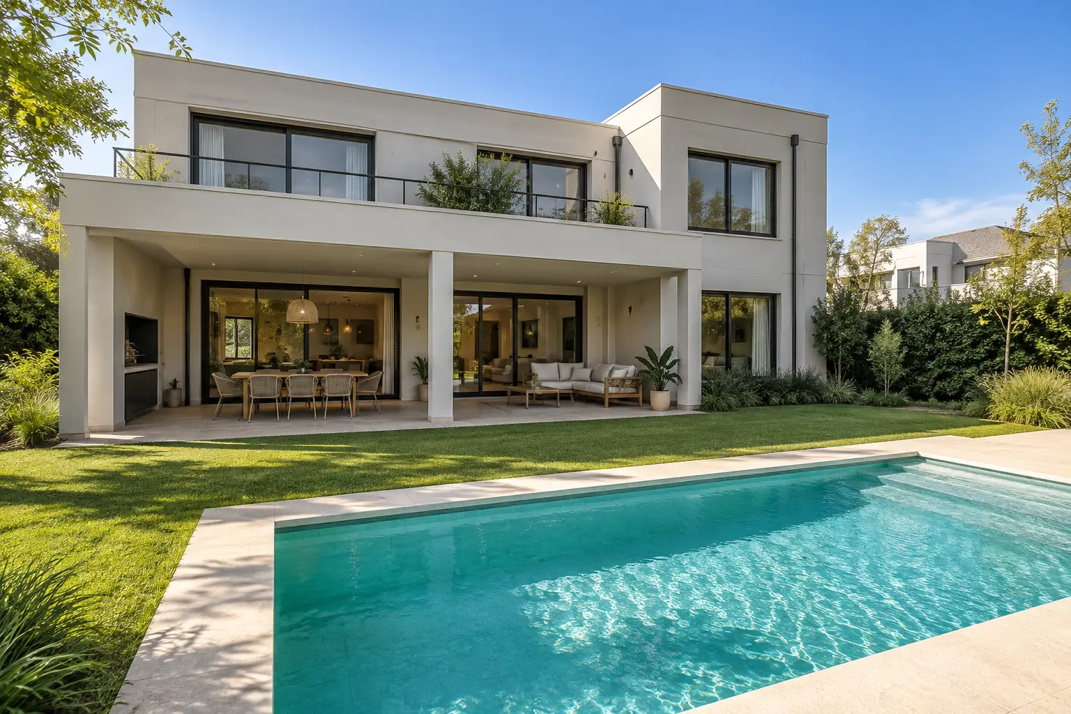 Casa moderna con piscina
